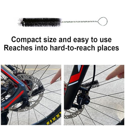 Bike Cleaning Brush Kit, Bike Chain Cleaner, Bicycle Motorcycle Accessories Multi Cleaning Tool for Mountain Road Bicycle & Motorbike & ebike Chain/Crank/Tire/Sprocket