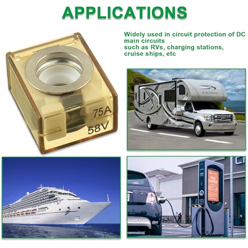Terminal Fuse Marine Rated Battery Fuse - style: 75A
