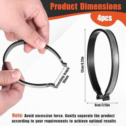 High Reflective Cycling Trousers Clips, 4 Pcs Bike Ankle Reflective Clip Outdoor Cycling Reflective-Gear Pant Cuff Clips - color: Silver