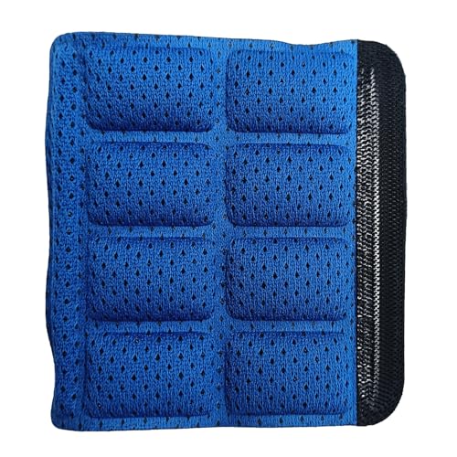 Helmet Chin Straps Jaw Pads Chin Pad Soft Foam Sponge Pad Strap Padding Replacement Lining Cushion Mat Liner Universal Fit for Cycling Bike Motorcycle Bicycle Riding - color: Blue 9PCS