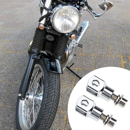 Motorcycle Foot Pegs Mount Supports Compatible with Harley Softail FX FXST FXR Low Rider Sport Glide Footrest Mounting Clevis Hardware Kit (Silver) - color: Silver