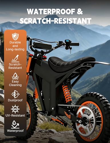 Ebike Seat Cover for Tuttio Soleil01 Electric Dirt Bike, Anti-Slip and Waterproof, Thickened Seat Cover for Yozma in 10 Electric Motorcycle, Ebike Upgraded Replacement Part, Black - color: Black