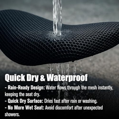 Seat Cover fit for Yamaha TENERE 700 T7 T 700 2020 Honeycomb Mesh Cushion Cooling Motorcycle Comfort Low Cool Seat Non Slip Seat Protector Accessories