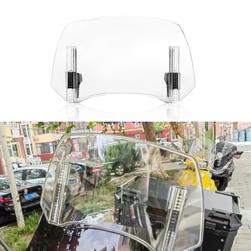 Motorcycle Windshield Extension for BMW F850 GS 2018-2022, Adjustable Clip-On Windscreen Spoiler Deflector Acrylic Windshield Extender Reduce Wind Noise,A - color: A