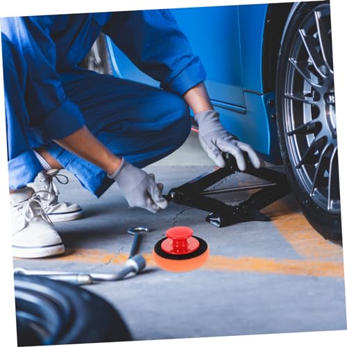 Car Wax Applicator Pad Set Kit with Plastic Handle for Polishing and Waxing Cars Motorcycles and Boats Durable Buffing Sponge for Body Repair and Detailing