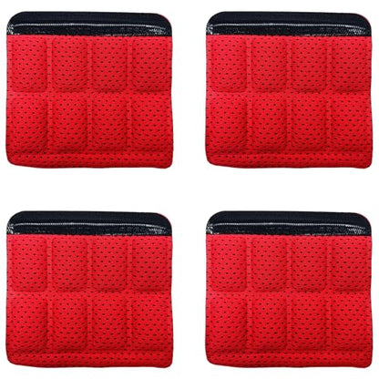 Helmet Chin Straps Jaw Pads Chin Pad Soft Foam Sponge Pad Strap Padding Replacement Lining Cushion Mat Liner Universal Fit for Cycling Bike Motorcycle Bicycle Riding - color: Red 4PCS