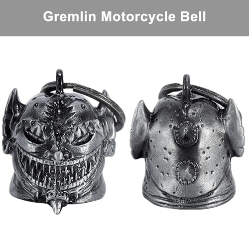 Dream Apparel Motorcycle Bell Guardian Angel Drive Away Gremlin, Biker Bell for Men Women Rider Riding, Good Luck Gift - style: Gremlin