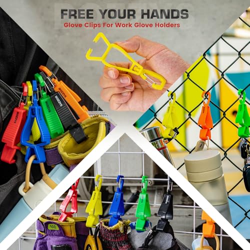 Glove Clips for Work Glove Holders - color: Closed Buckle+zclip-6 Colors 6pcs
