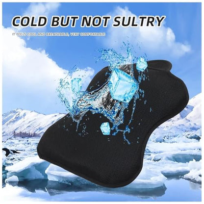 Motorcycle Gel Seat Cushion Breathable 3D Honeycomb Seat Pad Compatible with Harley Davidson Pan America 1250 1250S PA1250 S Motorcycle Accessories for Long Rides, Hot Weather Use