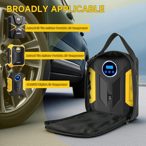 Homakover Carrying Case Compatible with AstroAI Tire Inflator Air Compressor Portable Air Pump for Car Bikes, Protective Storage Replacement Travel Bag with Handle for Easy Portability - Case Only