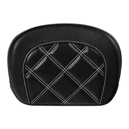 Detachable Sissy Bar Backrest Pad Fits For Harley 1997-2023 Touring Road King Tri Glide Street Glide Road Glide Electra Glide 2018-2023 Softail Slim FLSL Low Rider FXLR - color: Style F# 3