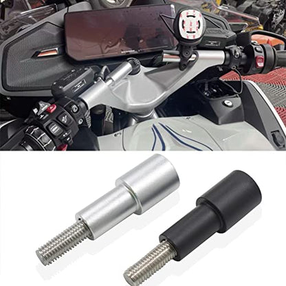 Handlebar Phone Stand Extension GPS Navigation Mobile Phone Holder Bracket Mount fit for B-M-W K1600GT R1200RE R1200RT R1250RS R1250RT 2017 2018 2019 2020 (Black) - color: Black