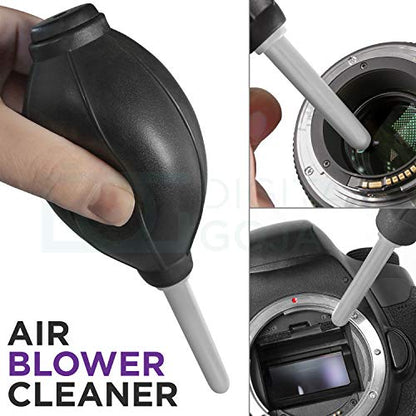 Altura Photo Camera Cleaning Kit - All Natural Lens Cleaner, Brush, Pen, Blower, Microfiber Cleaning Cloths, Tissue Wipes for Canon Nikon Sony Fuji Olympus Pentax Sigma Tamron DSLR Mirrorless Cameras - style: w/ 2oz. All Natural Cleaning Solution