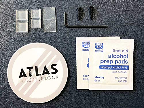 ATLAS Throttle Lock - A Motorcycle Cruise Control Throttle Assist, POLISHED (Bottom Kit) - size: Bottom Kit
