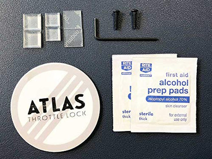 ATLAS Throttle Lock - A Motorcycle Cruise Control Throttle Assist, POLISHED (Bottom Kit) - size: Bottom Kit