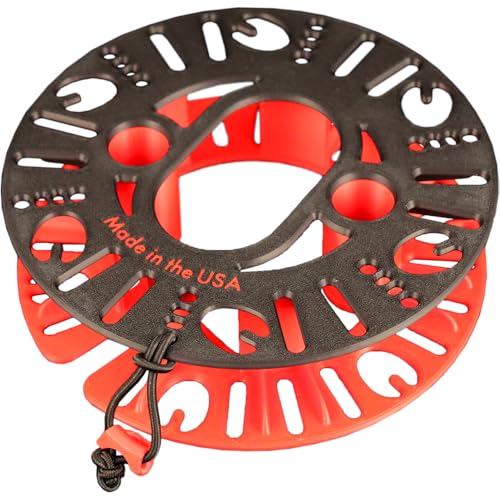 CamReeler Large Load Strap Manager - Roll Up a Pair of Cam Buckle or Ratchet Straps with Boots or Bumpers - for 11 to 15 Foot Straps - 1 Pack with Pair of StrapMasters - color: Large Red + StrapMasters