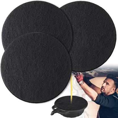 Saillong 3 Pcs 18'' Round Oil Drain Splash Pad, No Splatter Pad Fit 1.5-20 Gal Oil Drain Pan, Anti Splash Oils Change Mat for Car Changing Oils Transmission Drains Pan