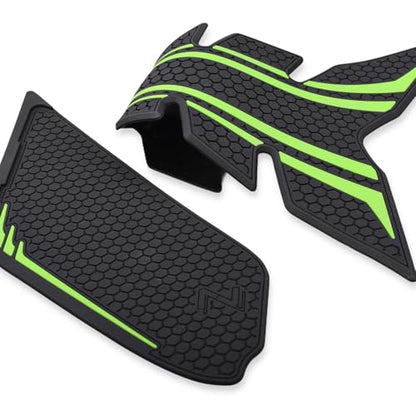 Motorcycle Tank Grip Protector Pads, Anti-Slip Honeycomb Design, Compatible with Suitable for Kawasaki Z900 2017-2025 (green) - color: green