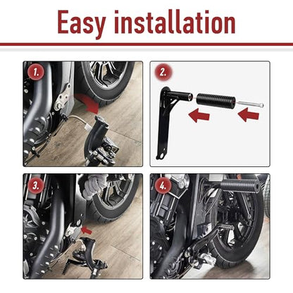 Motofunder Motorcycle Engine Guard Crash Bar with Highway Foot Pegs Footrest Compatible with Indian Scout Bobber (2015-2024) Accessories