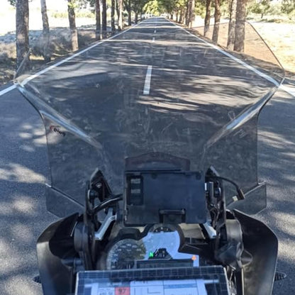 Motorcycle Tall Windscreen Windshield Screen Shield Wind Deflector Compatible with B.M.W R1200GS LC R 1200GS ADV 2014-2018 R1250GS R 1250GS Adventure 2018-2023 (Light Smoke) - color: Light Smoke