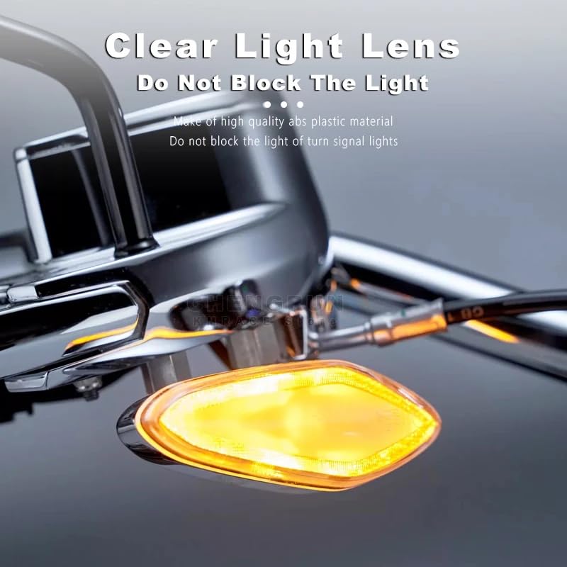 2Pcs Motorcycle Turn Signal Light Lens Covers for BMW R18 Compatible with R 18 Classic Transcontinental Roctane Models 2020-2024 Protective Accessory