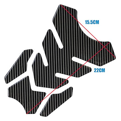 Motorcycle Tank Pad Gas Tank Protector, 3D Motorcycle Tank Sticker Protector Decal Gas Oil Fuel Tank Pad Protector 4 pieces