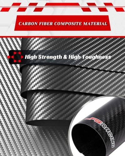 JFG RACING Motorcycle Carbon Fiber Fork Wrap Boots, 140mm, Front Shock Covers Gaiters Guard Protector for Most Dirt Bike, Motorcycles, 2 PCS - size: Length: 140mm