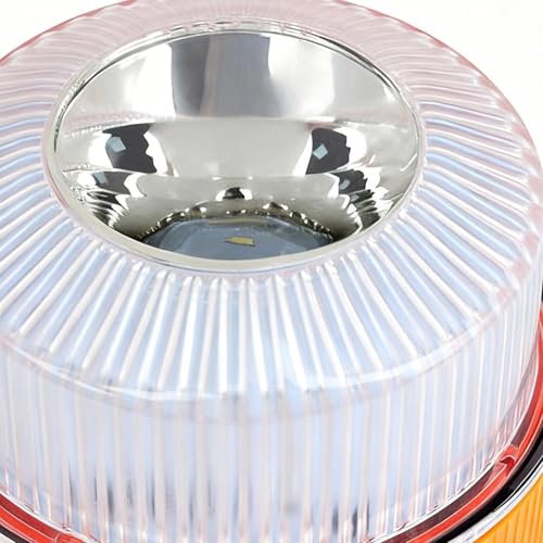 Beacon Light, LED Magnetic Strobe with Battery, Double Mode Warning Signal Lamp for Trailer Tow Trucks Service Vehicles Motorcycle RV Snowplow Firefighter Aircraft Boat Roadside Highway Fleet Use