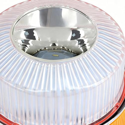 Beacon Light, LED Magnetic Strobe with Battery, Double Mode Warning Signal Lamp for Trailer Tow Trucks Service Vehicles Motorcycle RV Snowplow Firefighter Aircraft Boat Roadside Highway Fleet Use