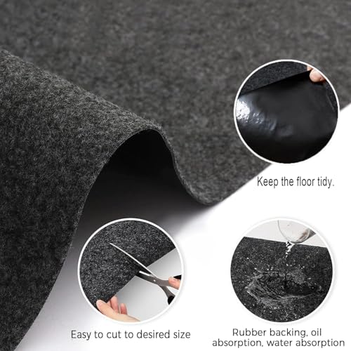 Oil Spill Mat, 29 * 36in Garage Floor Mat for Under Car, Absorbent Oil Pad, Waterproof Backing Protects Floor(2 Pack) - size: 29*36in（2Pack)