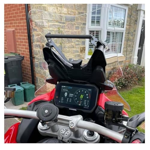 for MULTISTRADA MTS V4 / V4S V4 S 2021-2025 Motorcycle GPS Vehicle Mounts Smartphone Stand Holder w/ 12mm 22mm Bar, Anti-Vibration Phone Holder for Navigation