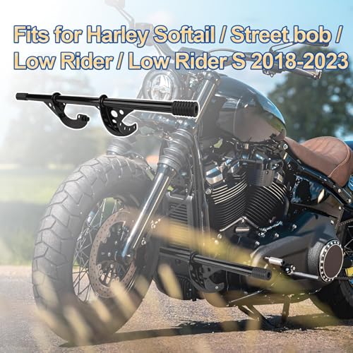 Front Highway Foot Pegs Engine Guard Crash Bar Frame Slider Fit for Harley Softail Street Bob Low Rider Lowrider S/Lowrider ST/Standard Heritage Classic FXST FXLR S ST FXBB 2018-2026 Accessories