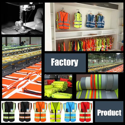 High Visibility Reflective Safety Vest with Pockets Custom Your Logo Safety Workwear - color: Luminous Black Green Webbing, size: XX-Large