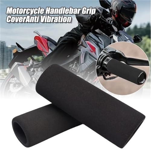 Non-Slip Handlebar Grip Covers Motorcycle Anti Vibration Handle Cover Bar Foam Comfort Slip Over Grips Universal Heat Shrinkable Grip Handlebar Sleeve - color: 4pcs