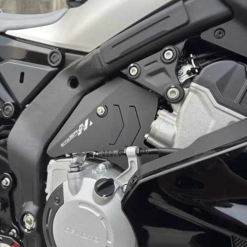 for CF Moto 675SS Motorcycle Engine Guard Protectors for CFMOTO 675SR 675NK 675SRS, CNC Aluminum, Black, Side Protection Shields, Bolt-On Installation, 2-Piece Set