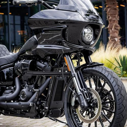 Mofun Gloss Black Highway Engine Guard Crash Bar Compatible with Harley Softail 2018-2025, Front Crash Bar Fit Street Bob FXBB Fat Boy FLFB/S Heritage FLHC/S Breakout Low Rider S FXLRS