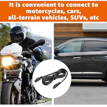 12Ft SAE Cable Replacement for Battery Tender Extension Cable - Compatible with Battery Tender Chargers Quick Connect Plugs for Motorcycles, Cars, ATVs, and More (081-0148-12)（3PCS - size: 3