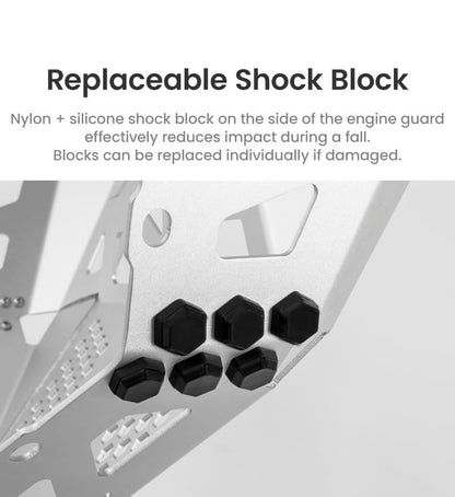 Motorcycle Engine Guard Lower Crash Bar + Engine Guard Protector Replacement Saddlebags Guard，Compatible with KTM 790 Adventure 890 Adventure Husqvarna Norden 901