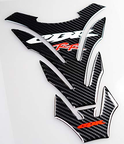 Real Carbon Look, Protector Pad, Tank Pad Decal Stickers, Tank Side Traction Pad, Fuel Gas Tank Cap,Anti Slip sticker, Traction Side, Fuel Knee Grip Decal for CBR 600RR 2003-2006