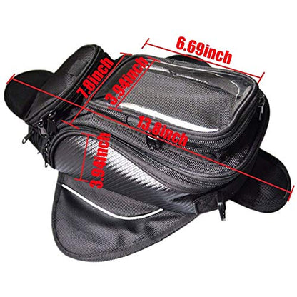 Motorcycle Gas Oil Fuel Tank Bag Waterproof Backpack & Magnetic Motorcycle Tank Bag for Yamaha for Suzuki for Kawasaki