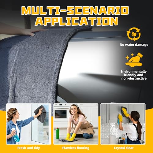 2 Pack Double-Twist Pile 1300gsm Microfiber Car Drying Towel, (36"X24") Extra Large Highly Absorbent Drying Towel, Lint‑free & Scratch‑free Car Wash Towels for Auto Detailing, Cars Wash, SUV, Trucks - size: 36 x 24 INCH
