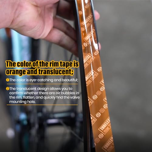 Chooee Tubeless Bike Rim Tape,Tubeless Tire Tape with Strong Adhesion-Width 23mm x Length 10m Options,Bicycle Wheel Rim Tape Suitable for MTB/Road/Gravel Bikes. - size: 23mm