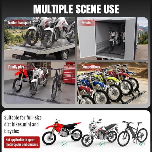 E-Track Dirt Bike Wheel Chock Multi-Angle Adjustment Fits Floor or Wall E-Track, Heavy-Duty Accessory for Trailers Dirt Bikes Bicycles (1Pack) - size: 1 Pack