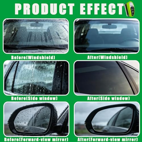 4 Packs Clear Vision Windshield Cleaner,Clear Vision Glass Cleaner,Clearvision Glass Cleaner for Car,Pure Vision Glass Cleaner Oil Film Improving Windshield Clarity & Visibility - color: 4pcs