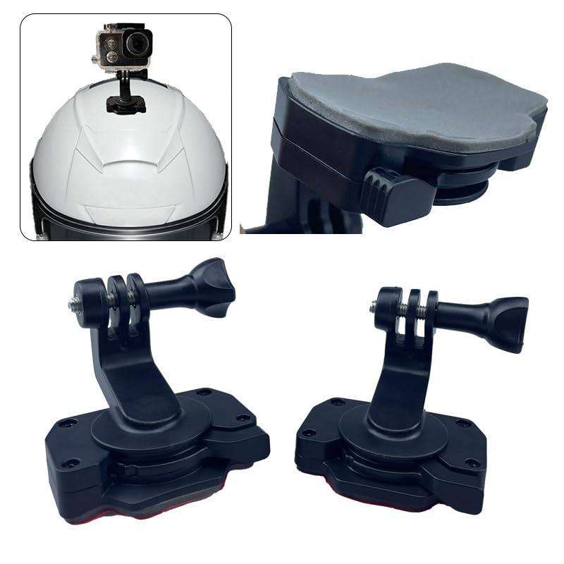 Action Camera Helmet Mount Holder Universal Self-Adhesive Sticky Mounts for Gopro Hero DJI Osmo Insta 360 Sjcam Waterproof Underwater Camera Motorcycle Helmet Bike Helmets Skateboard Helmets