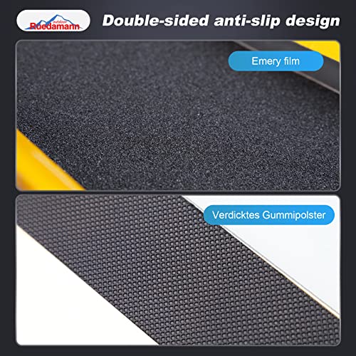 Ruedamann 60" Aluminum Shed Ramps for Lawn Mowers, 1PC 5' Long Lightweight Sturdy Non-Slip Loading Ramps with Grit-Coated Surface, Truck Bed, Motorcycle, ATV, UTV, Trailer, 600 lbs Capacity - size: 60'' - 600 lbs