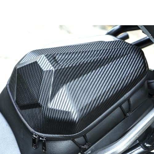 NIGHT CAT Tail Bag Multifunctional Waterproof Saddle Bag Motorcycle Rear Seat Universal Storage - color: Black