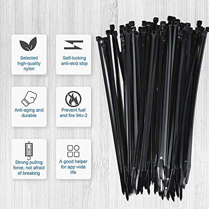 Zip Tie Mounts - SeuYeugX 1000 PCS Cable Self Adhesive Mounts Set for Wire Management with Stick Pads Anchors Clips Squares Holders (Black) - color: 1000pack Black
