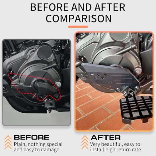 WOOGA Motorcycle Front Footpeg Protection Cover Foot Peg Footrest Set Hold Plate Guard Protector fit for Ho&n&da Rebel CMX1100 /DCT Accessories 2021-2025