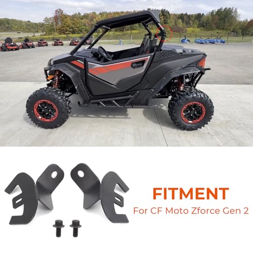 Whip Light Mount Flag Brackets for CF Moto Zforce Gen 2 Heavy Duty Mount Bracket Flag Mount Kit for Flag Off-Road LED Whip Lights 2pcs Black